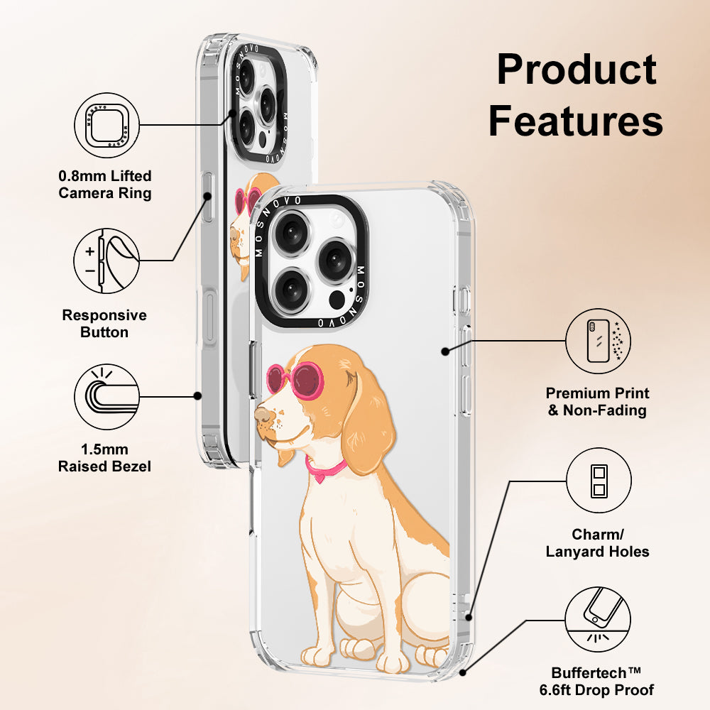 Cute Beagle Phone Case - iPhone 16 Pro Max Case - MOSNOVO