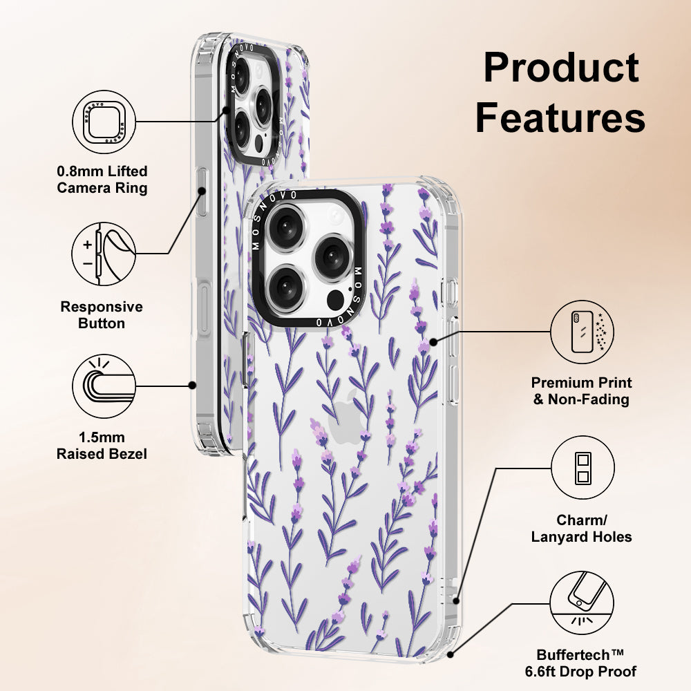 Little Lavender Phone Case - iPhone 16 Pro Case Clear