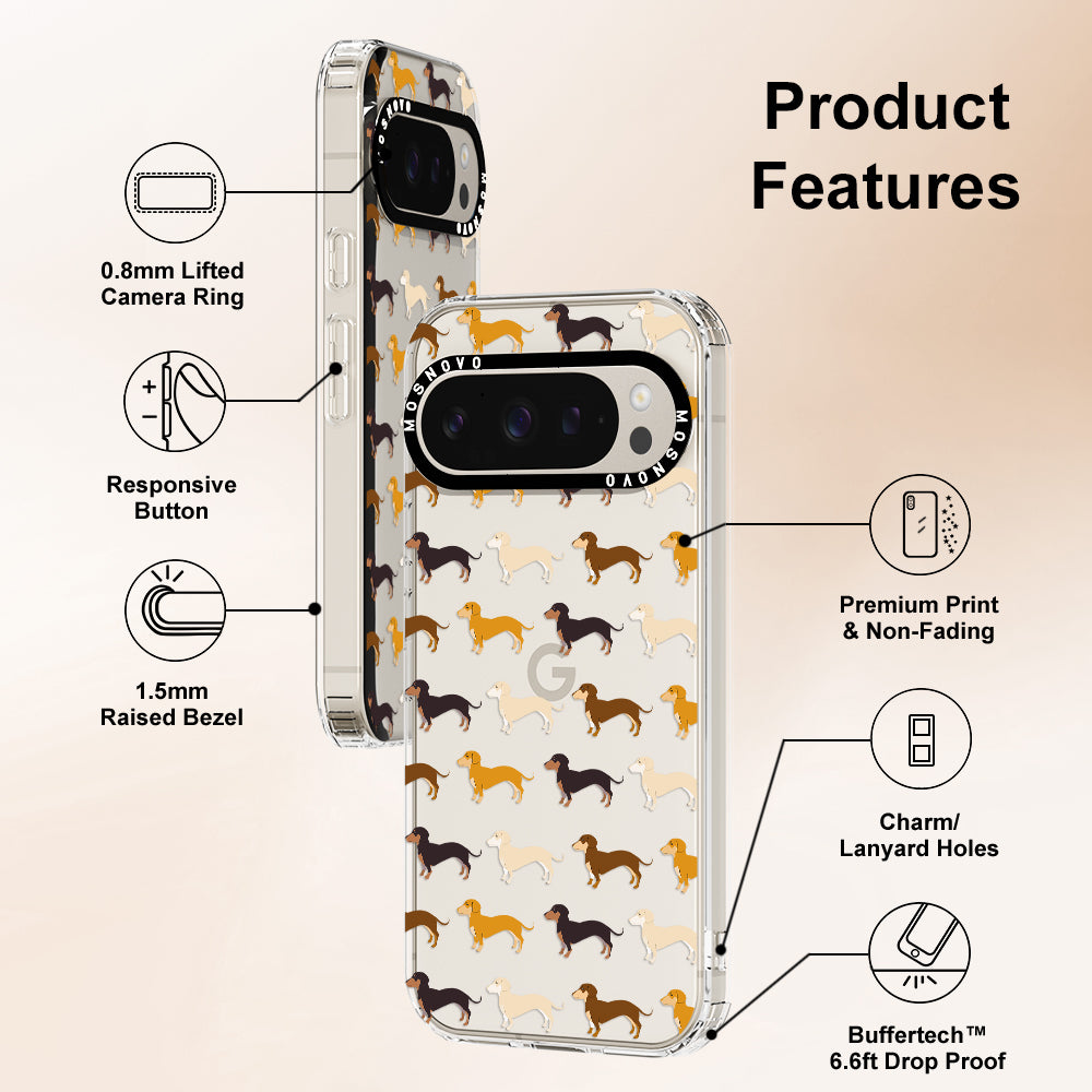 Cute Dachshund Phone Case - Google Pixel 9 Pro Case