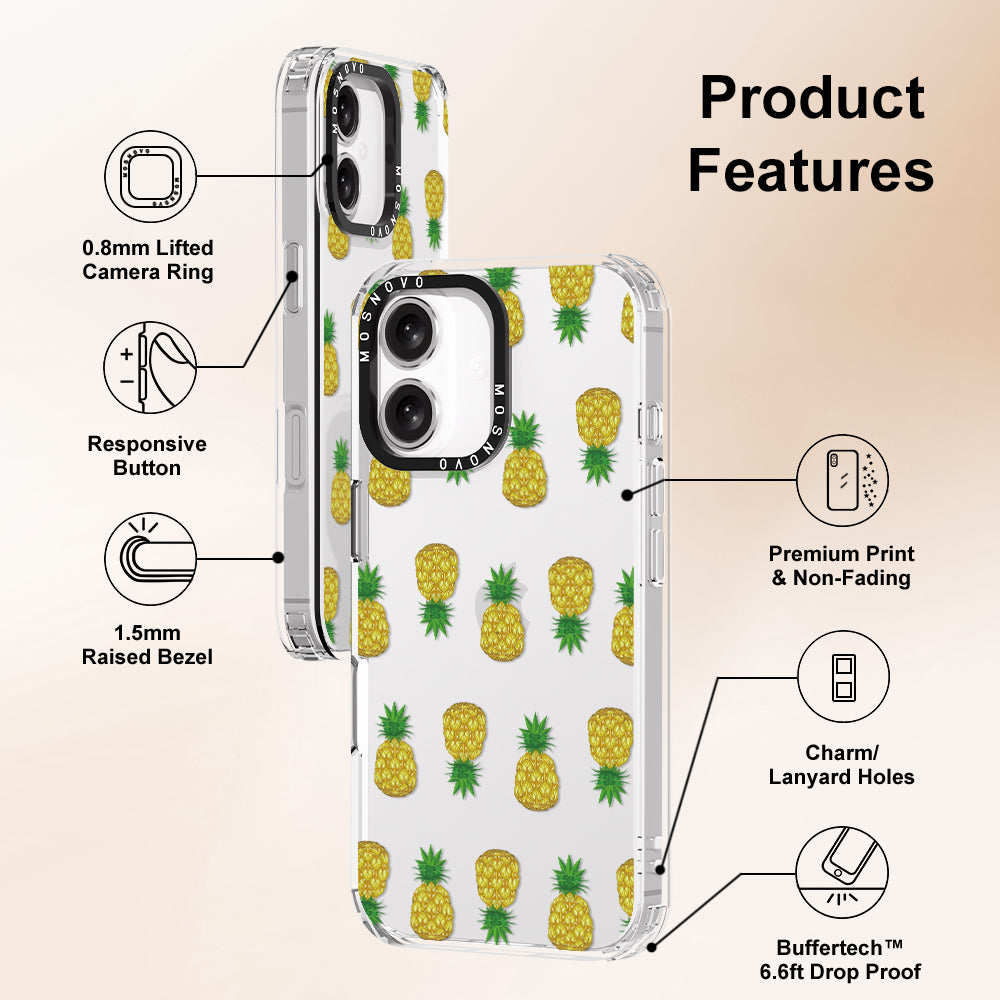 Cute Pineapples Phone Case - iPhone 16 Plus Case - MOSNOVO