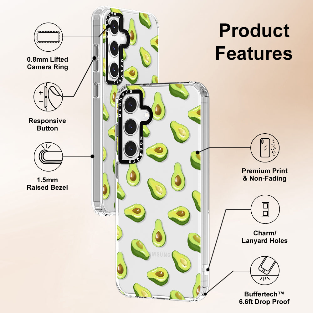 Fleshy Avocado Phone Case - Samsung Galaxy S24 FE Case - MOSNOVO