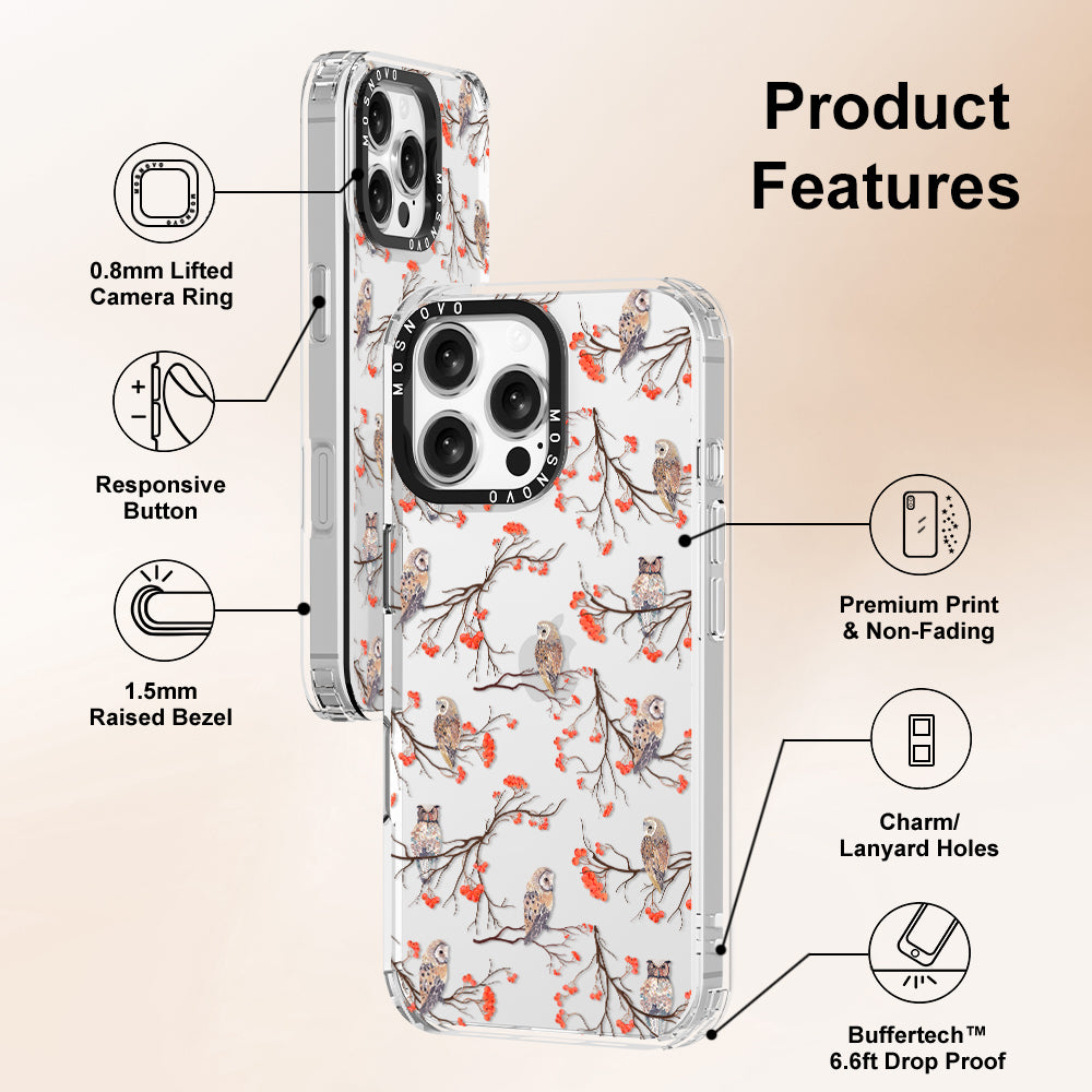 Owl Phone Case - iPhone 16 Pro Max Case - MOSNOVO