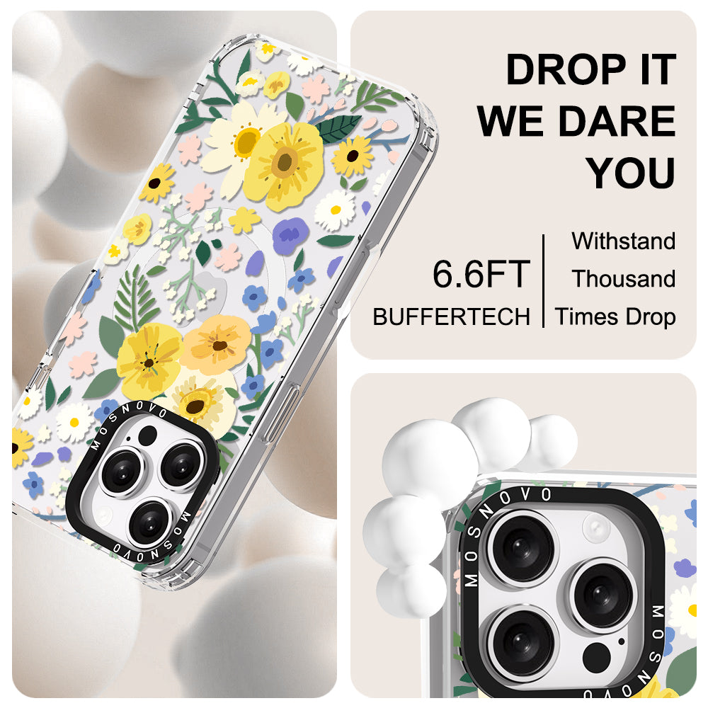 Spring Wild Floral Phone Case - iPhone 16 Pro Max Case - MOSNOVO