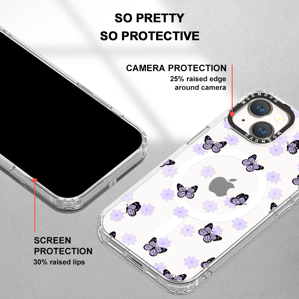 Lilac Butterfly Phone Case - iPhone 14 Case