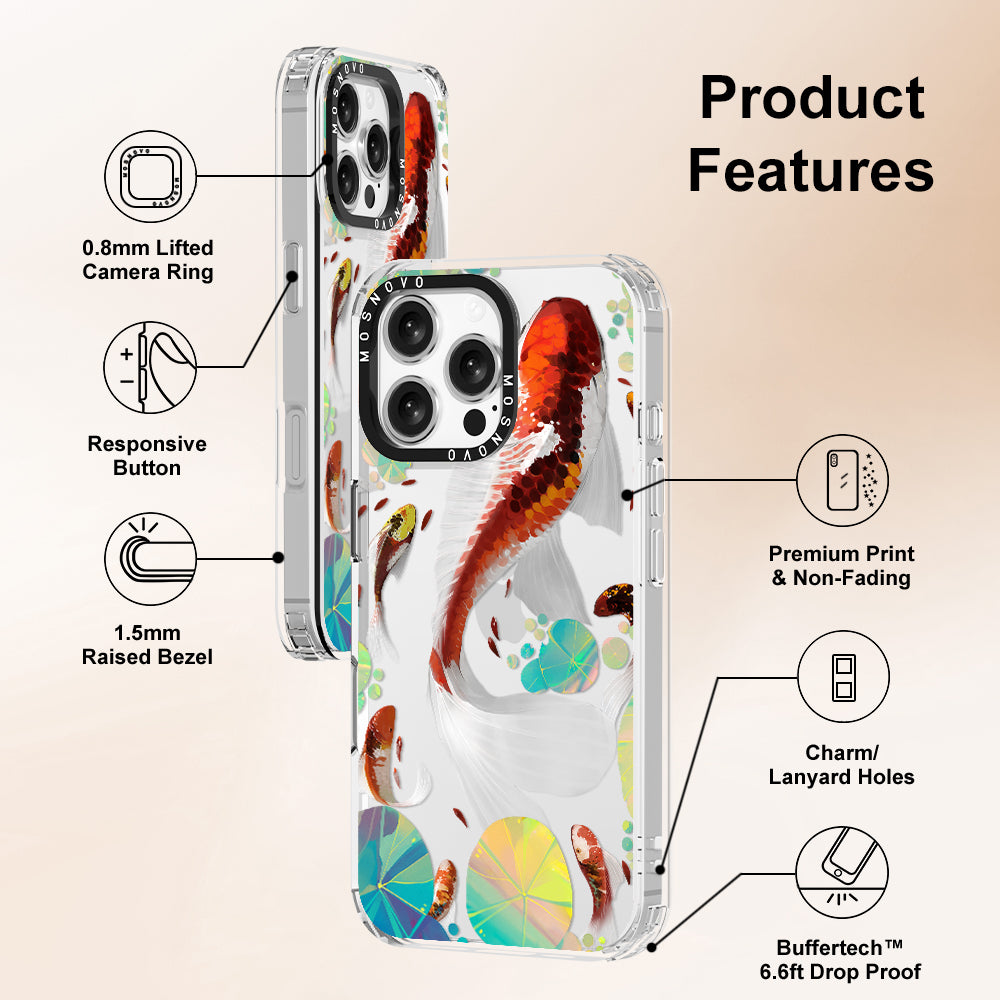 Koi Art Phone Case - iPhone 16 Pro Max Case - MOSNOVO