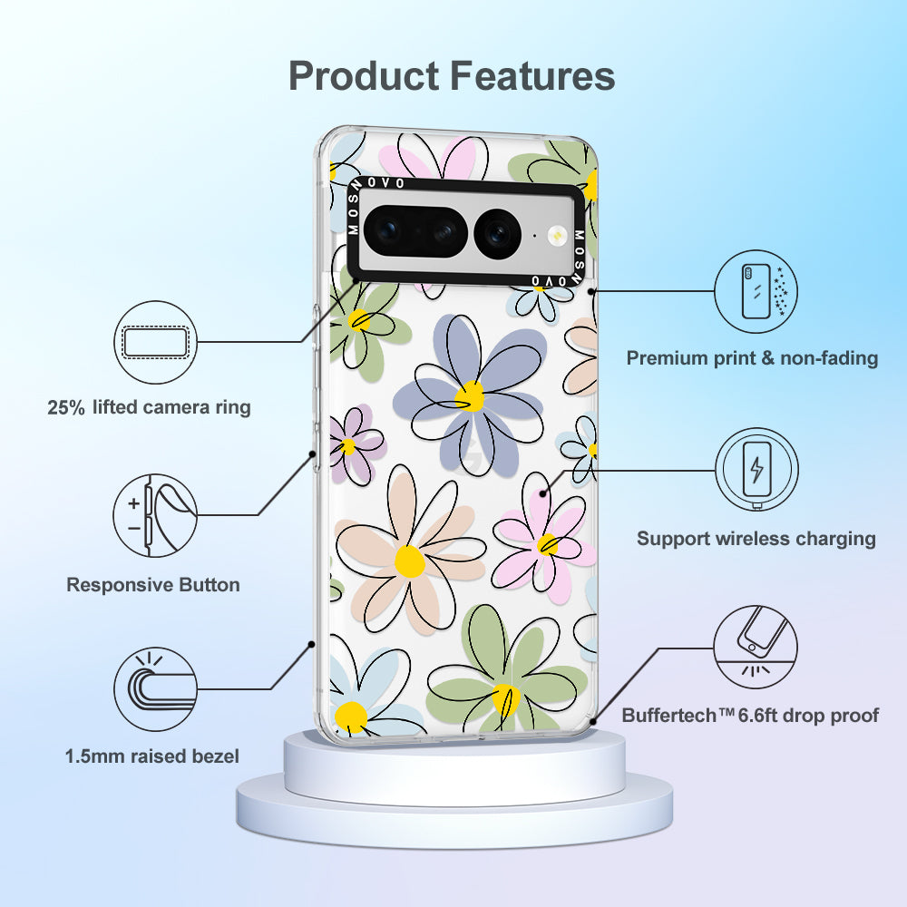 Linear Blooms Phone Case - Google Pixel 7 Pro Case