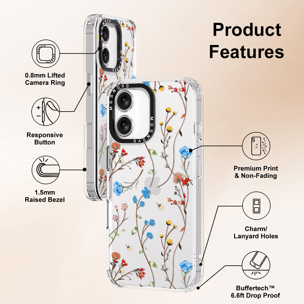 Wildflowers Phone Case - iPhone 16 Plus Case - MOSNOVO