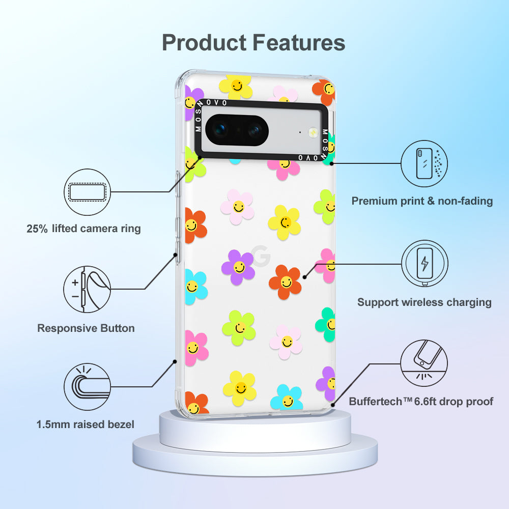 Smile Floral Phone Case - Google Pixel 7 Case