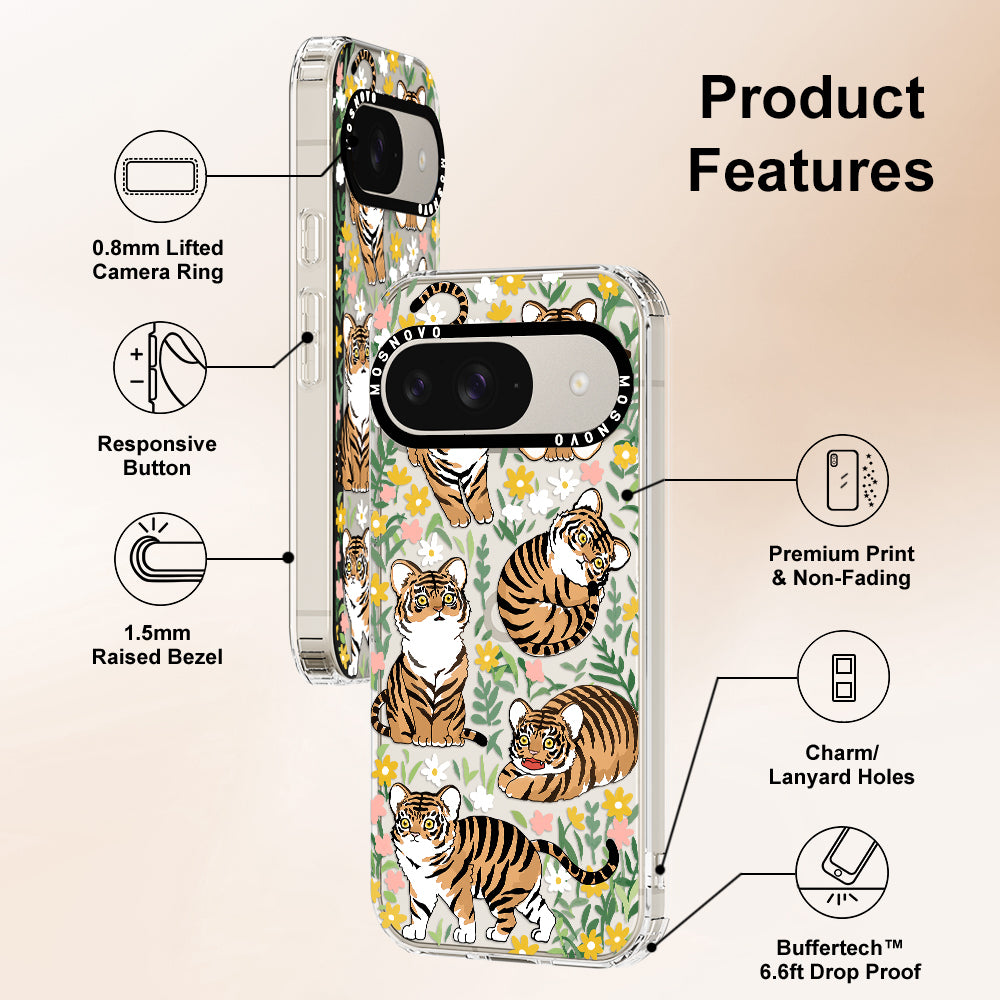 Cute Tiger Phone Case - Google Pixel 9 Case