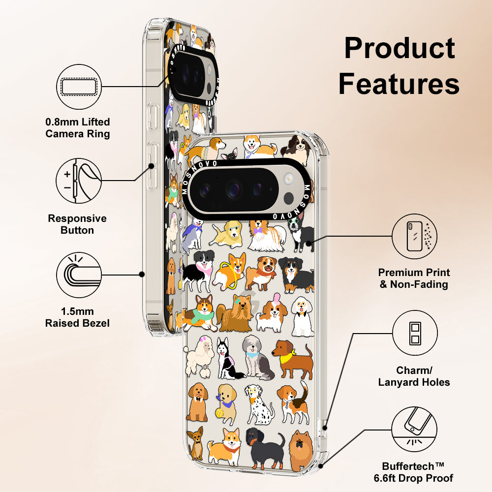 Cute Dogs Phone Case - Google Pixel 9 Pro Case