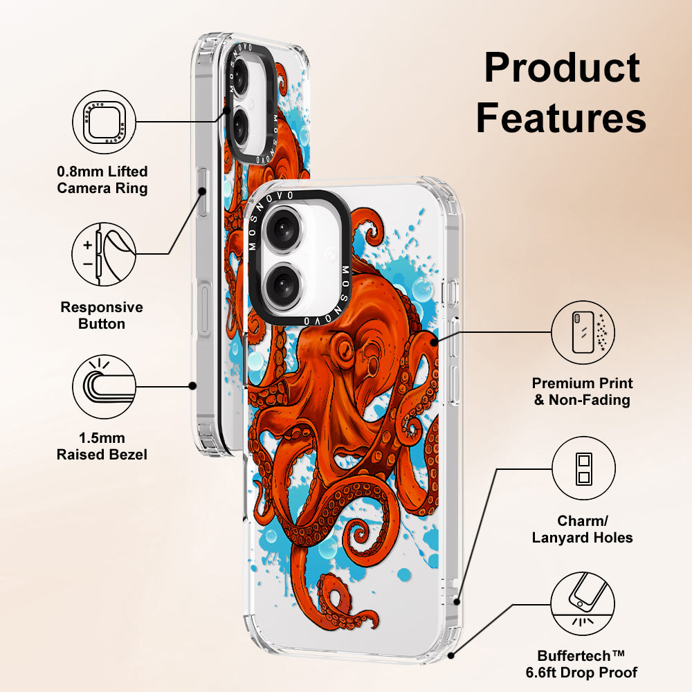 Octupus Phone Case - iPhone 16 Plus Case - MOSNOVO