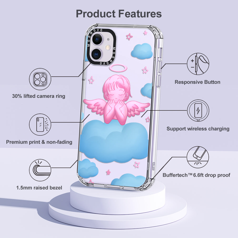 Pink Serenity Angel Phone Case - iPhone 11 Case