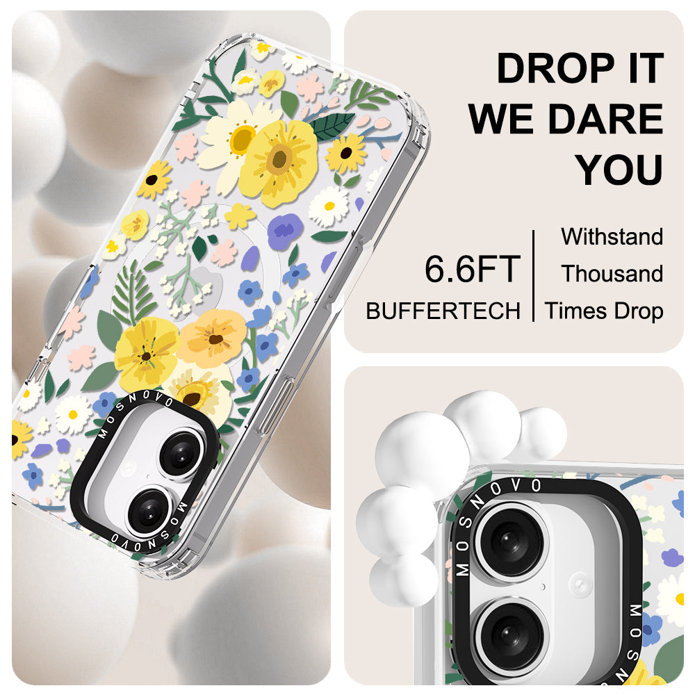 Spring Wild Floral Phone Case - iPhone 16 Plus Case - MOSNOVO