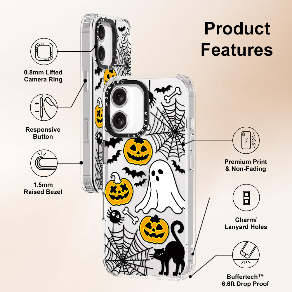 Halloween Pumpkin Phone Case - iPhone 16 Plus Case - MOSNOVO