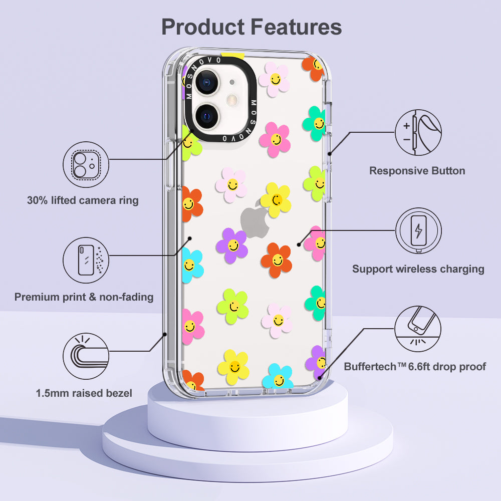 Smile Floral Phone Case - iPhone 12 Pro Case