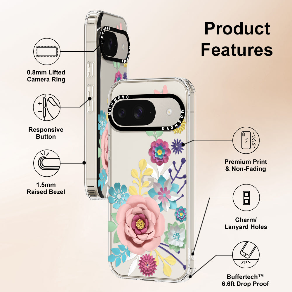 3D Floral Phone Case - Google Pixel 9 Case