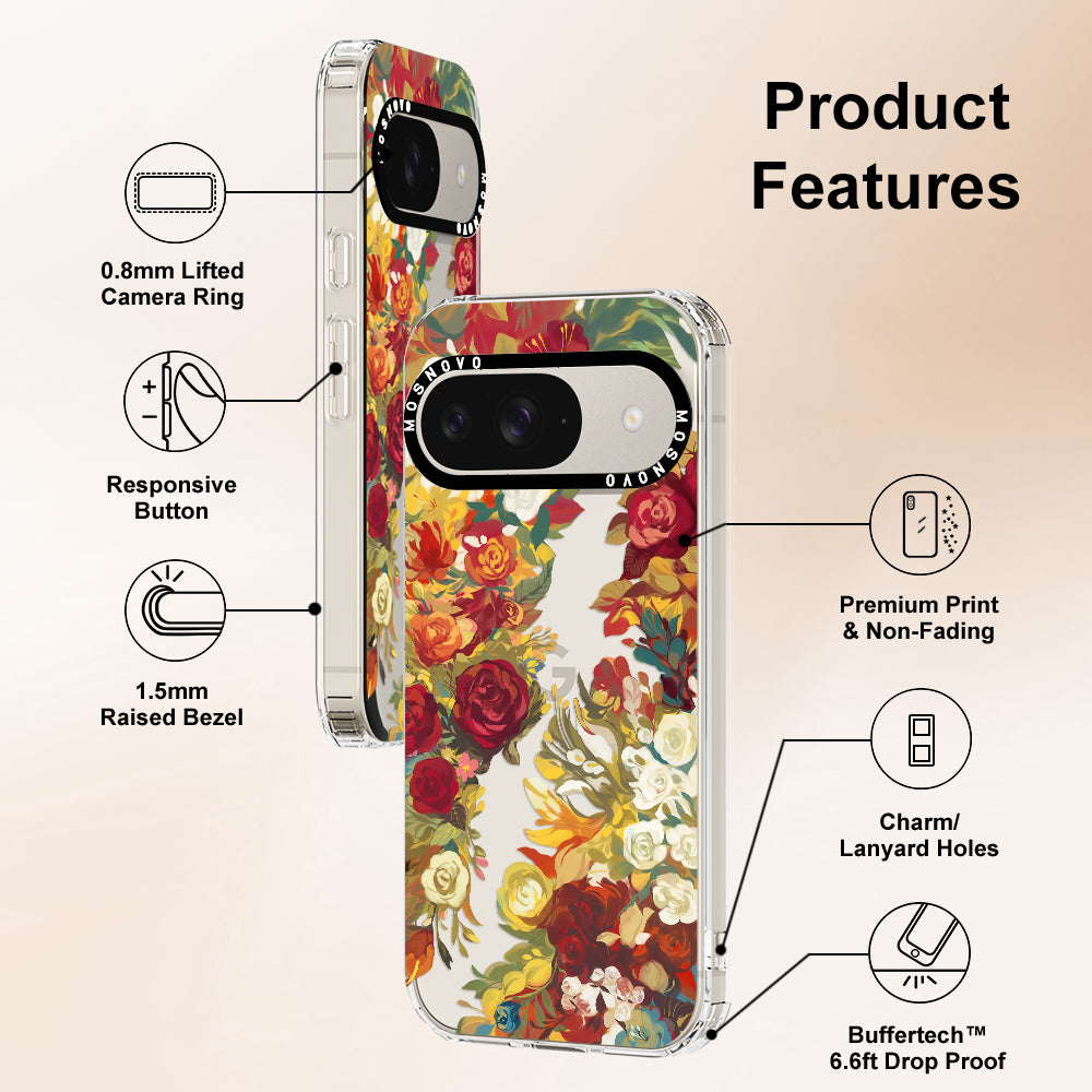 Vintage Flower Garden Phone Case - Google Pixel 9 Case