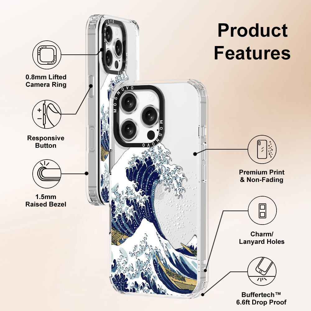 Great Wave Phone Case - iPhone 16 Pro Case - MOSNOVO