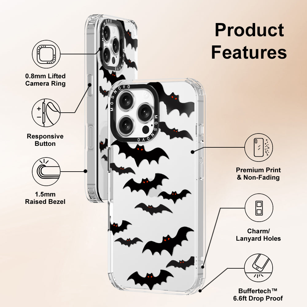 Evil Bat Phone Case - iPhone 16 Pro Max Case - MOSNOVO