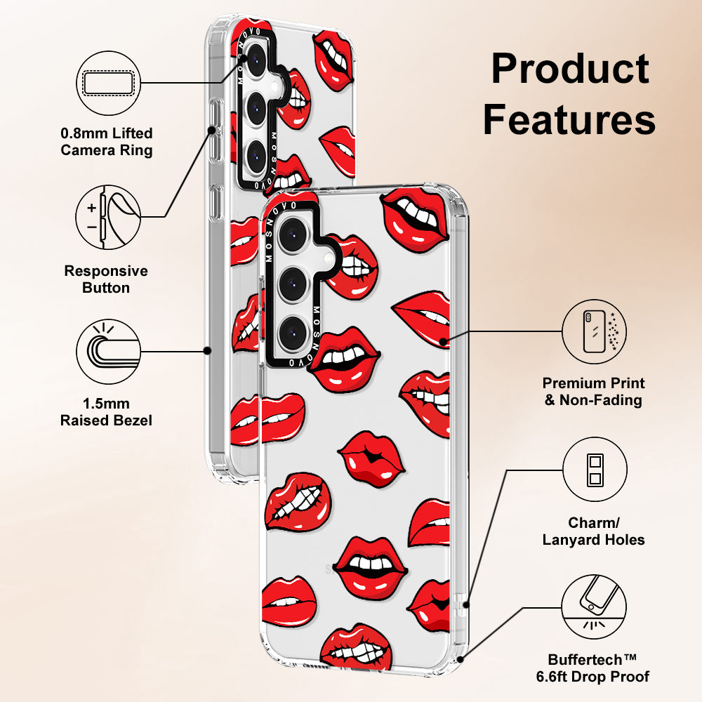 Hot Lips Phone Case - Samsung Galaxy S24 FE Case - MOSNOVO