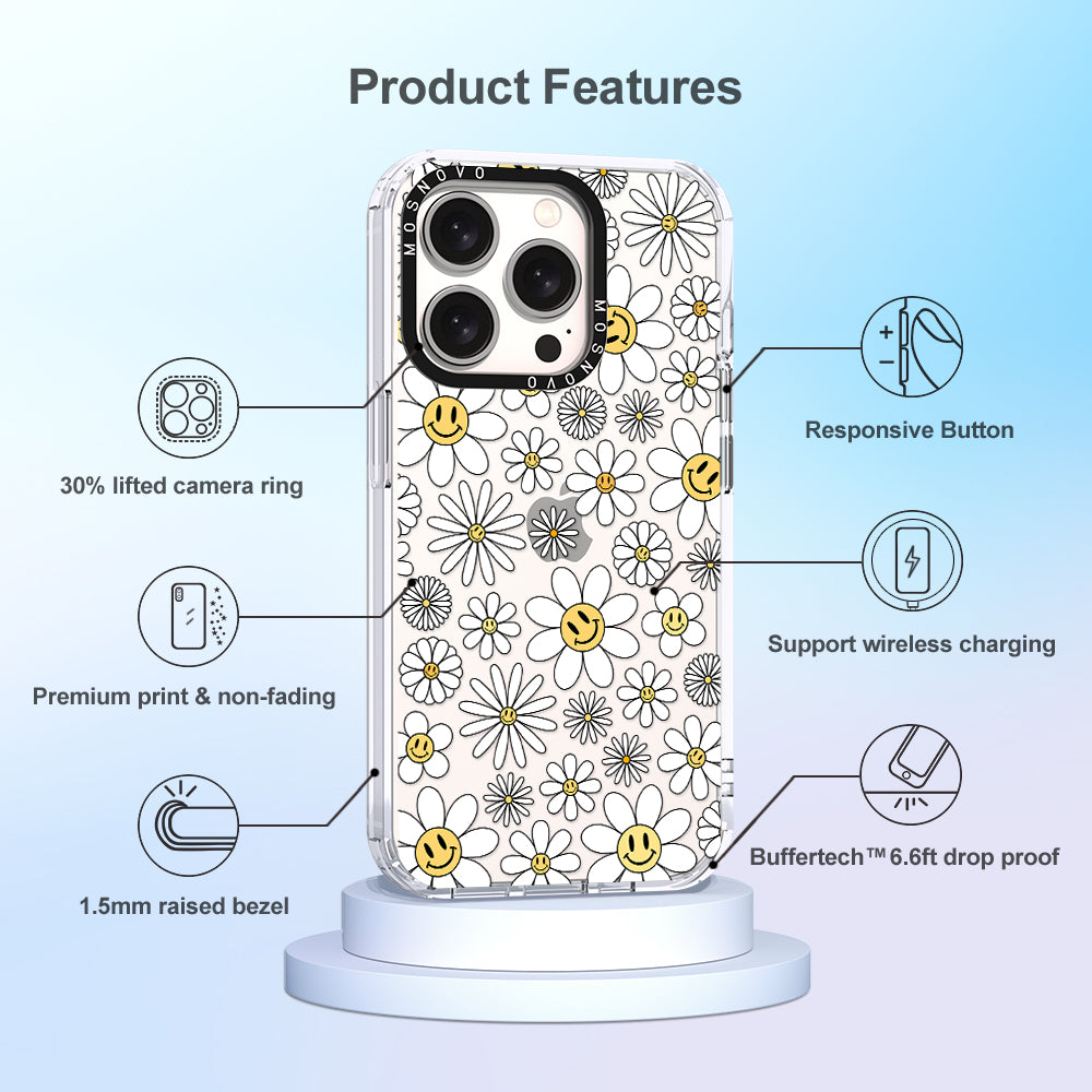 Happy Daisy Blooms Phone Case - iPhone 15 Pro Case