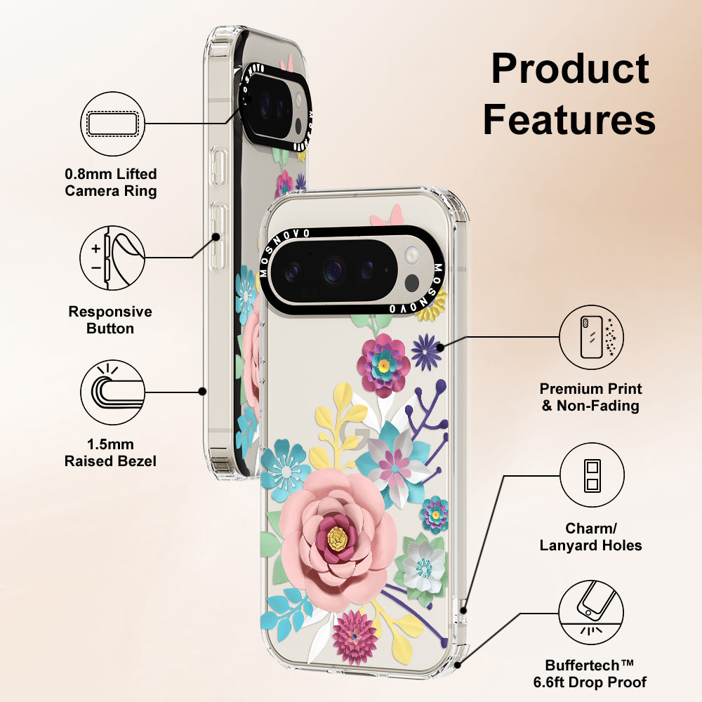 3D Floral Phone Case - Google Pixel 9 Pro Case