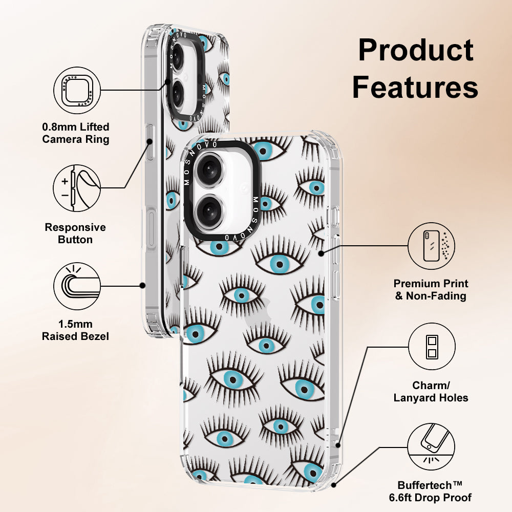 Evil Eye Phone Case - iPhone 16 Plus Case - MOSNOVO