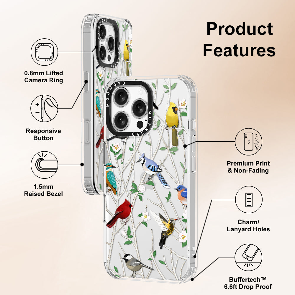 Wild Bird Phone Case - iPhone 16 Pro Max Case - MOSNOVO