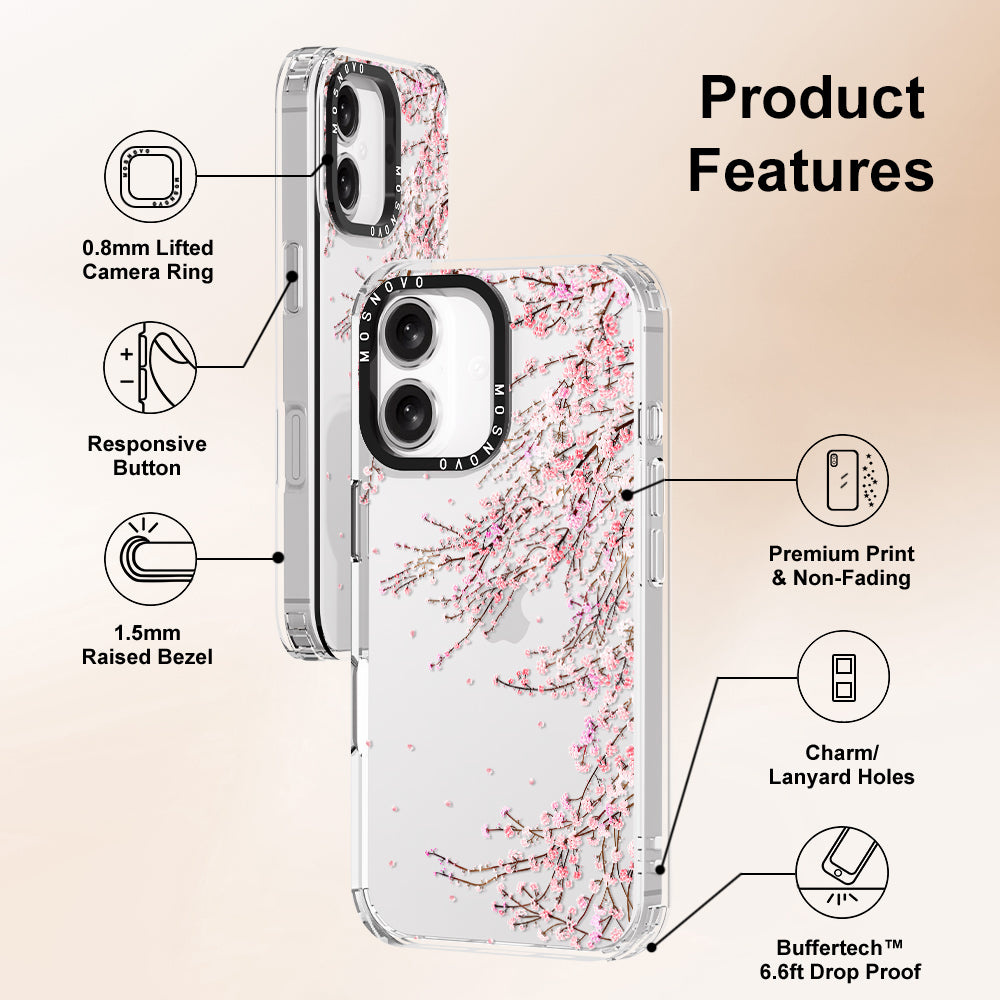 Cherry Blossom Phone Case - iPhone 16 Plus Case - MOSNOVO