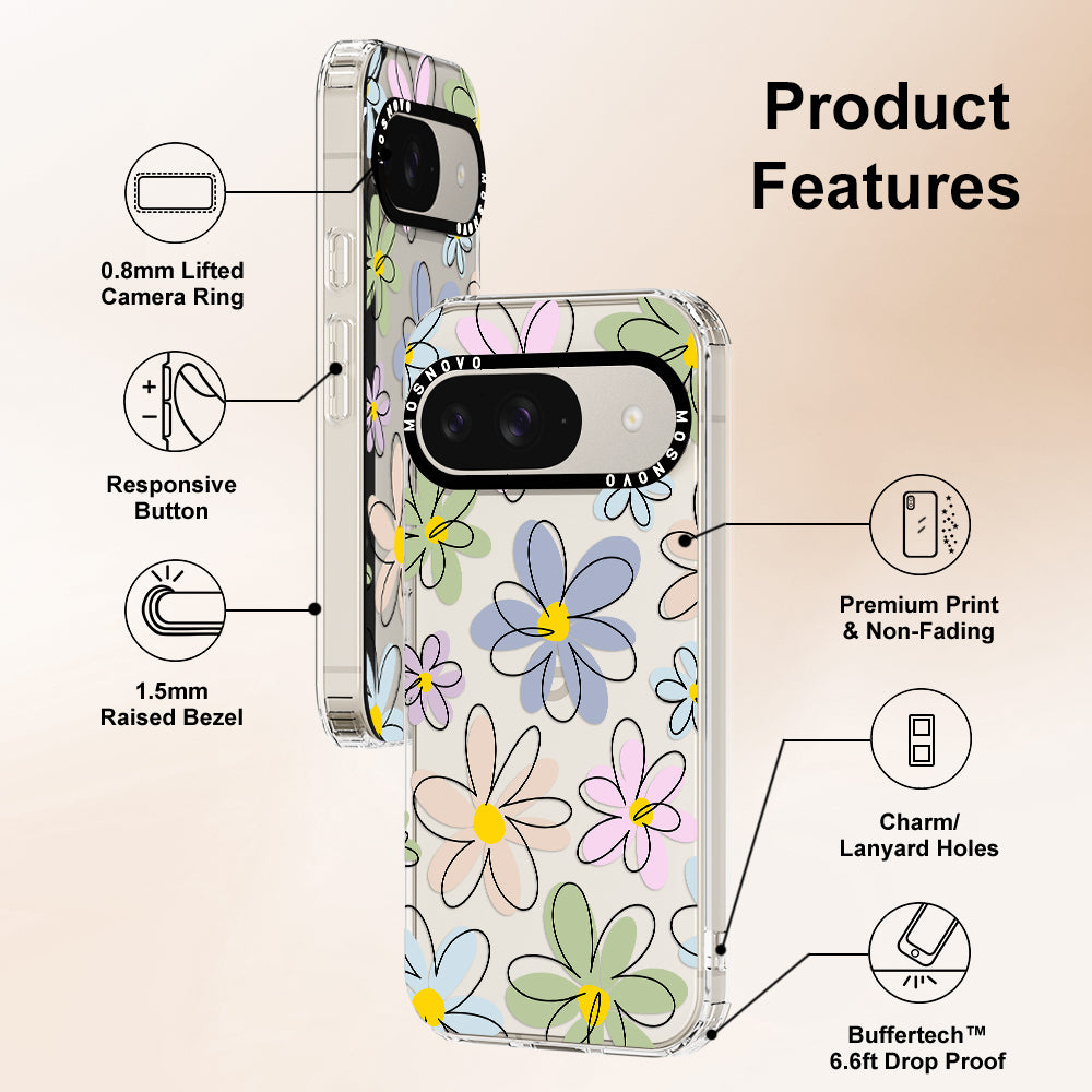 Linear Blooms Phone Case - Google Pixel 9 Case