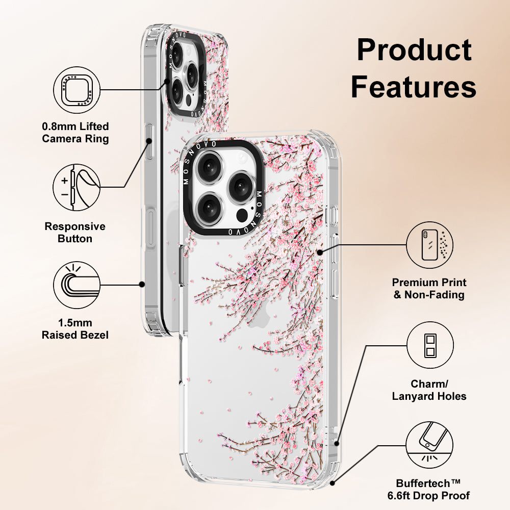 Cherry Blossom Phone Case - iPhone 16 Pro Max Case - MOSNOVO