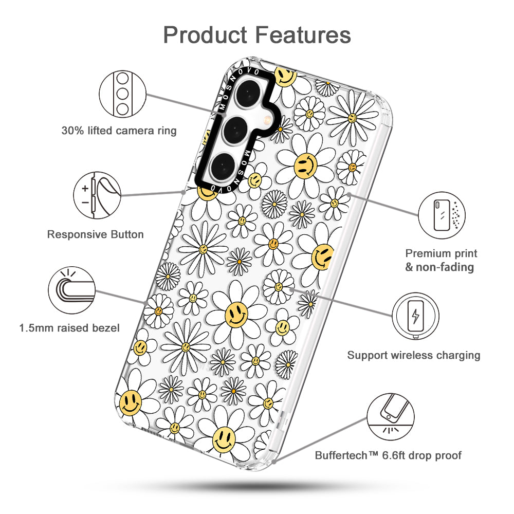 Happy Daisy Blooms Phone Case - Samsung Galaxy S23 FE Case