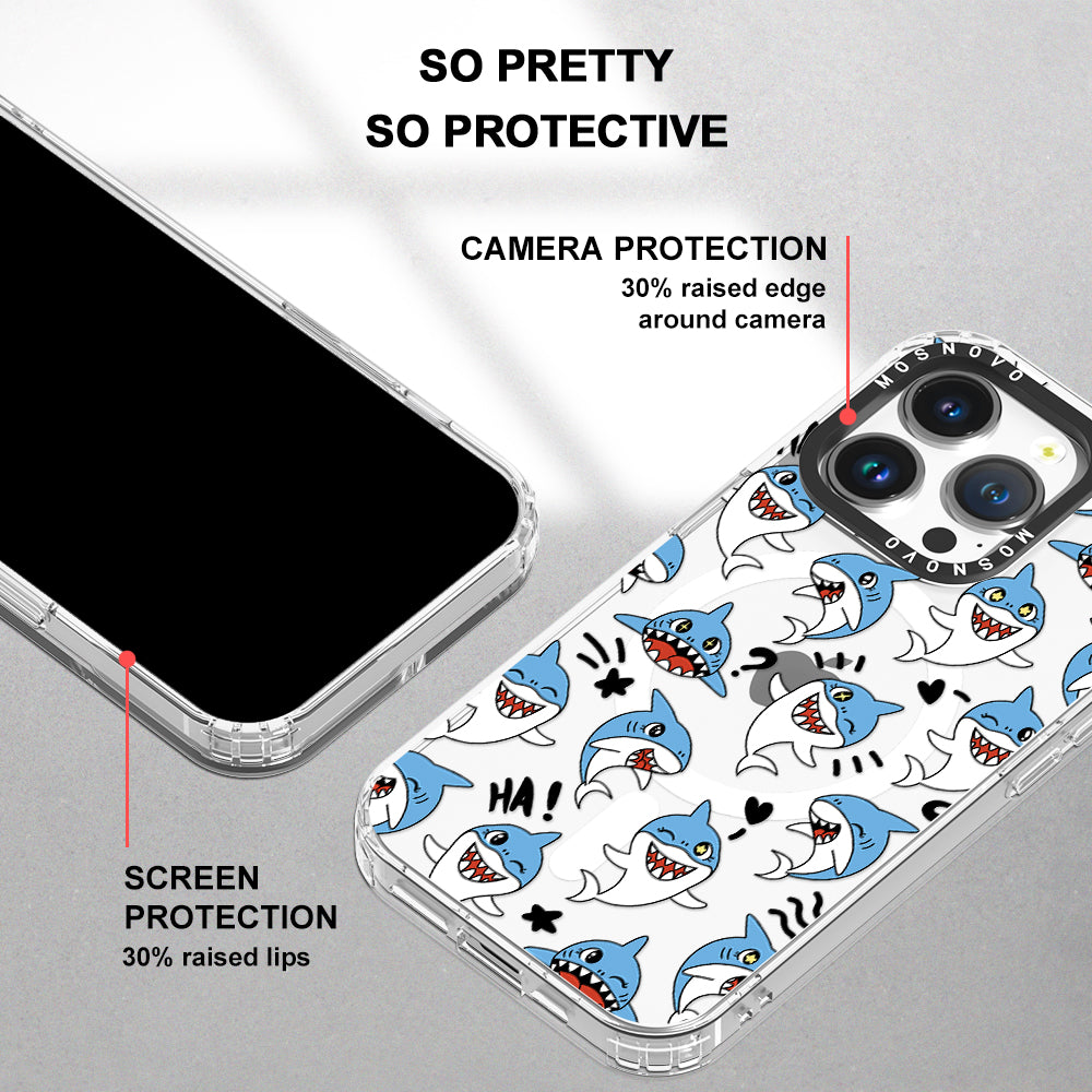 Cute Sharks Phone Case - iPhone 14 Pro Case