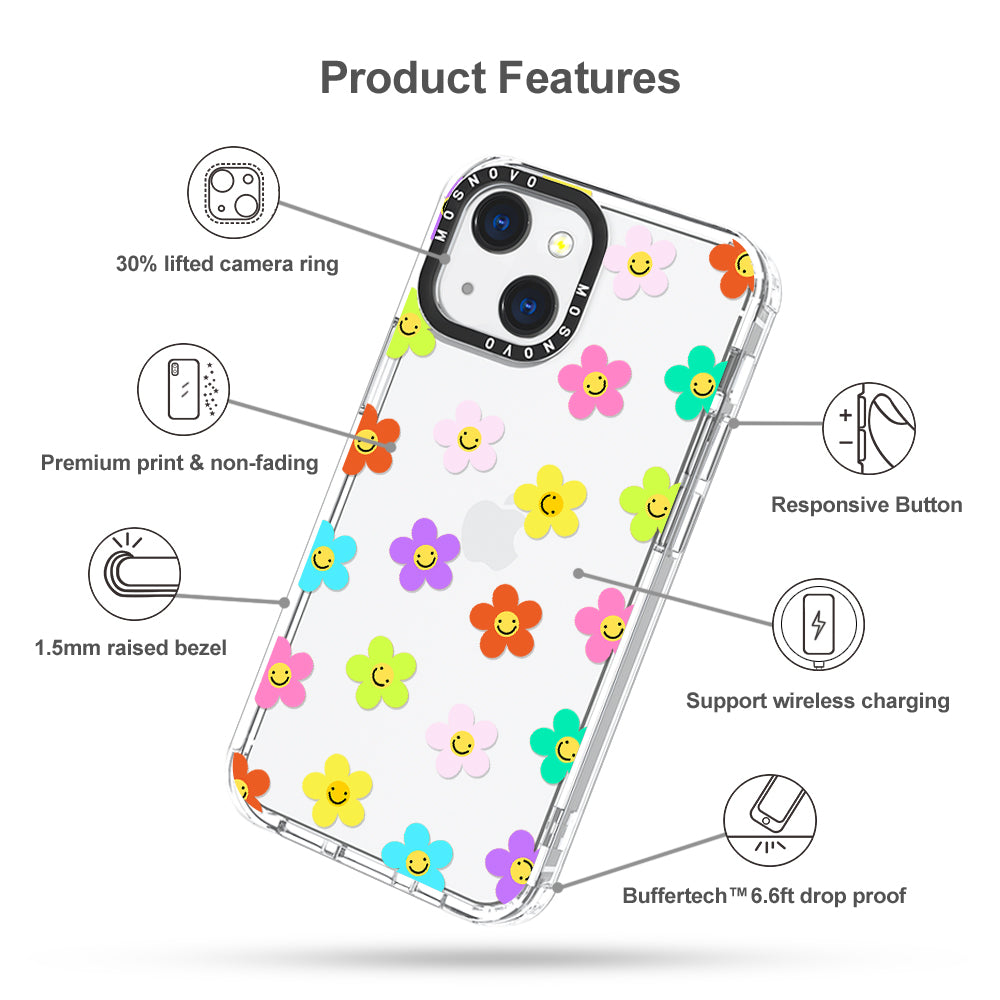 Smile Floral Phone Case - iPhone 13 Case