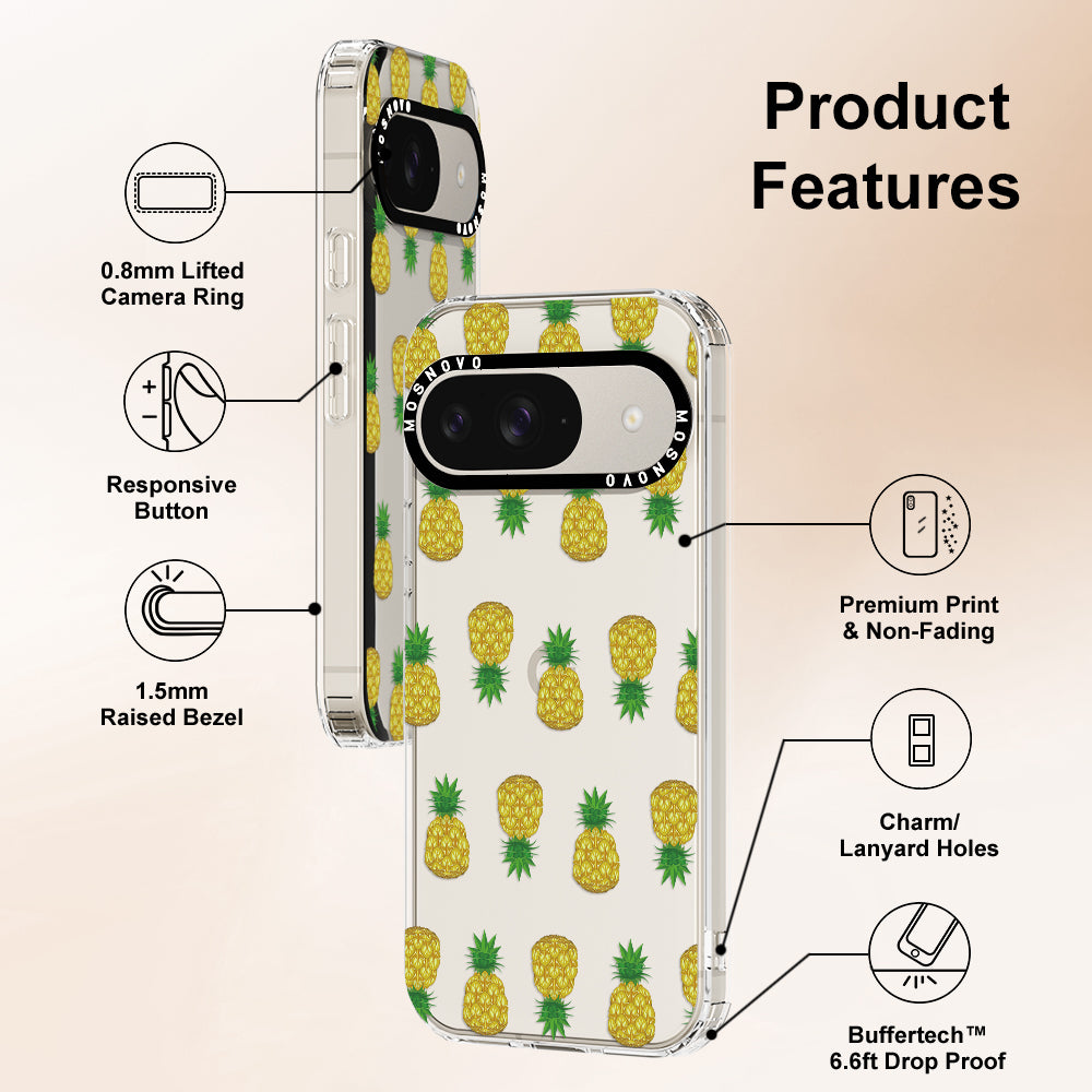 Cute Hawaiian Pineapple Phone Case - Google Pixel 9 Case