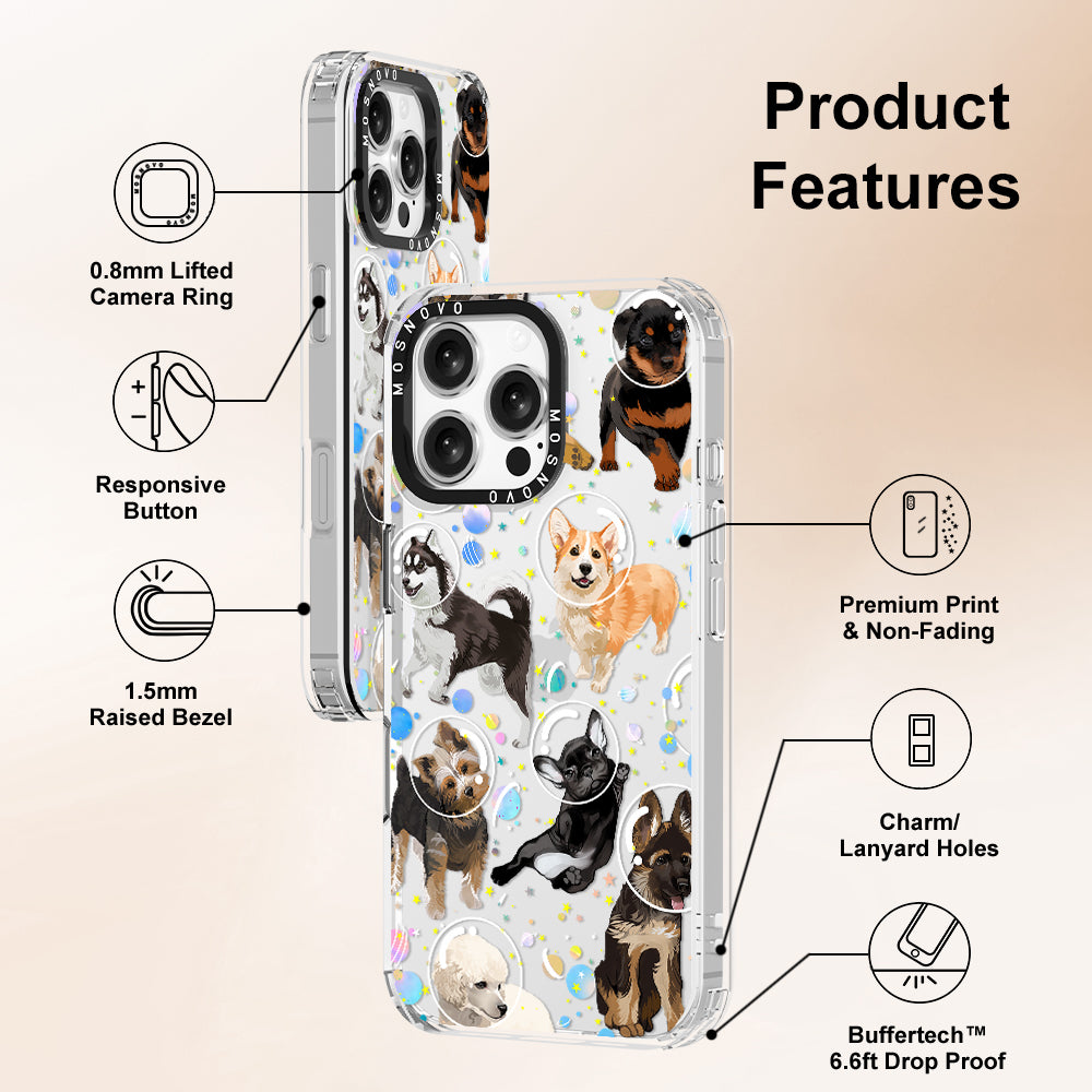 Space Dog Phone Case - iPhone 16 Pro Max Case - MOSNOVO