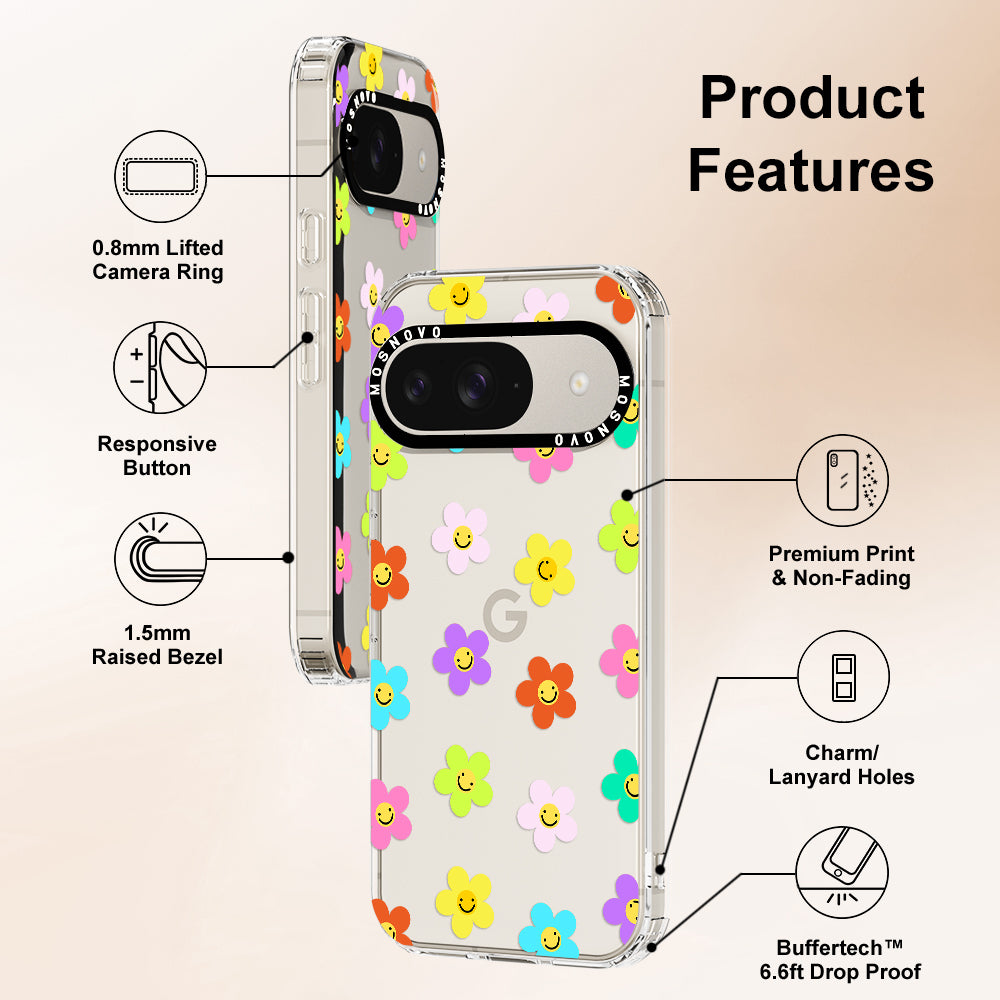 Smile Floral Phone Case - Google Pixel 9 Case