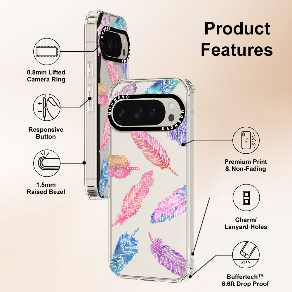 Boho Feather Phone Case - Google Pixel 9 Pro Case