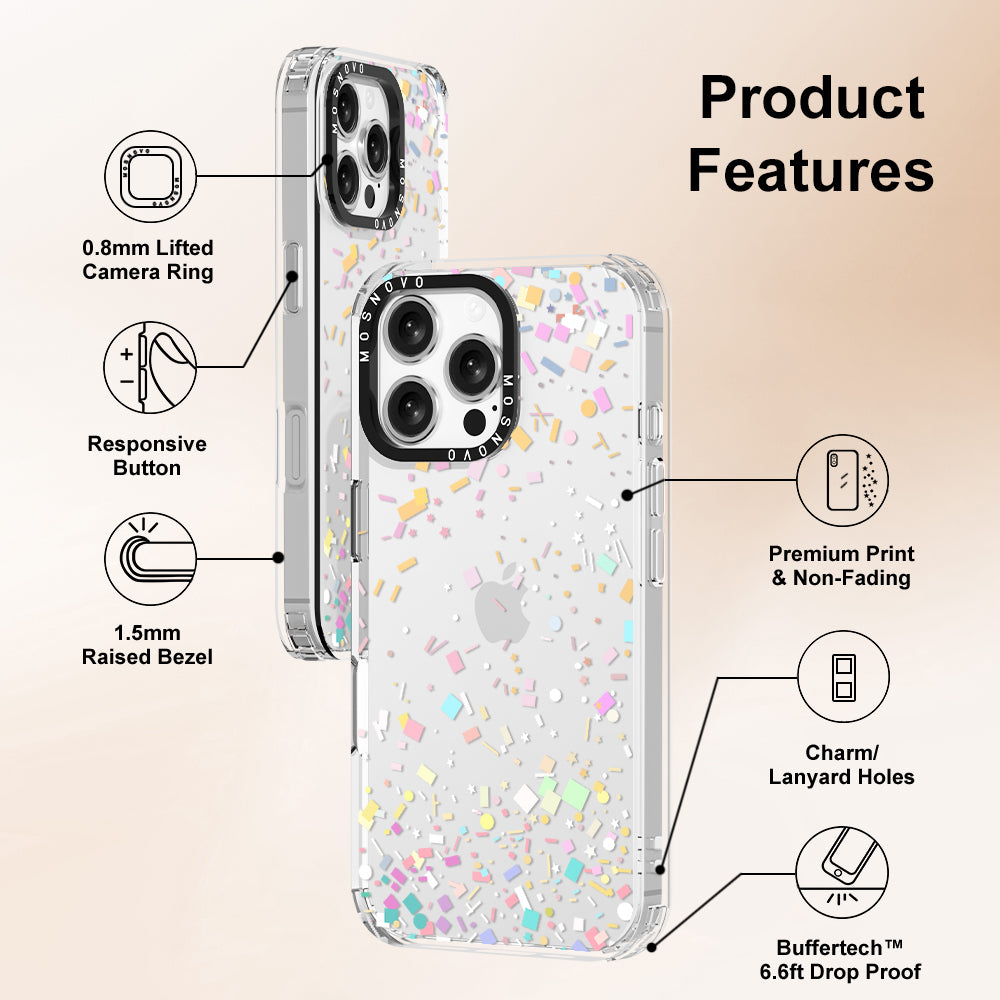 Confetti Phone Case - iPhone 16 Pro Max Case - MOSNOVO