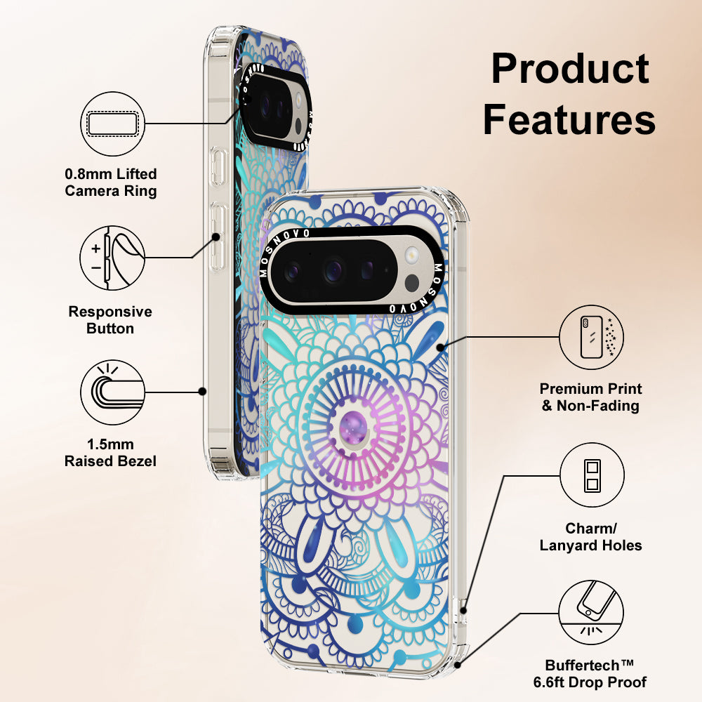 Violet Blue Mandala Phone Case - Google Pixel 9 Pro Case