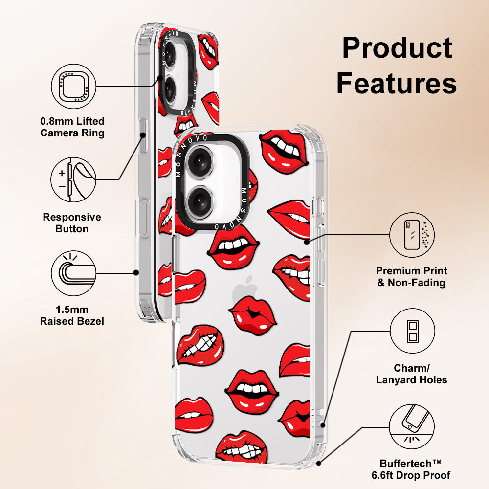 Hot Lips Phone Case - iPhone 16 Case - MOSNOVO