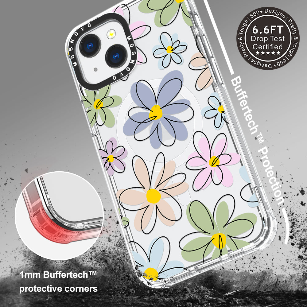 Linear Blooms Phone Case - iPhone 13 Case