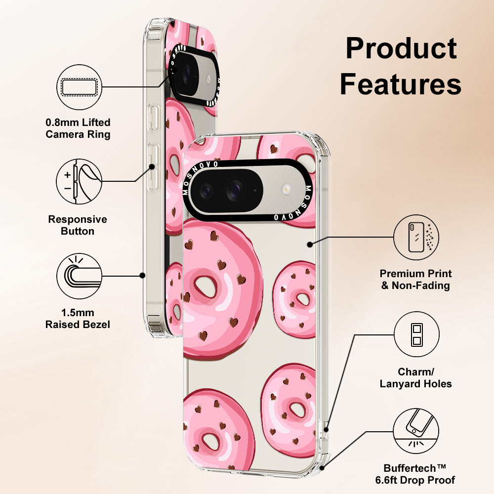 Pink Donuts Phone Case - Google Pixel 9 Case