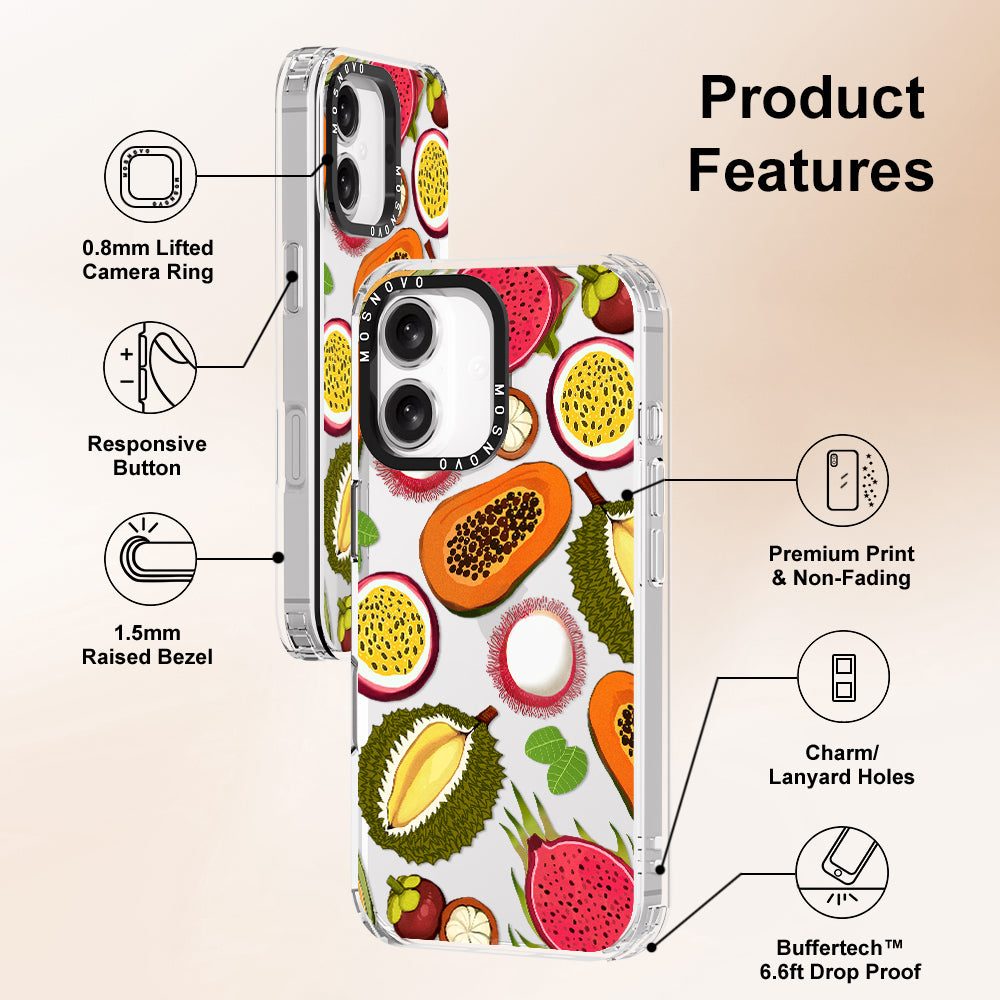 Tropical Fruit Phone Case - iPhone 16 Plus Case - MOSNOVO