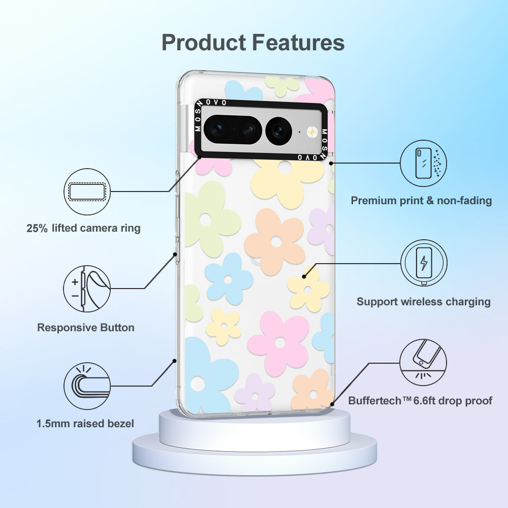 Pastel Flower Phone Case - Google Pixel 7 Pro Case