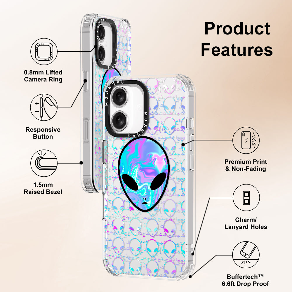 Space Alien Phone Case - iPhone 16 Case - MOSNOVO