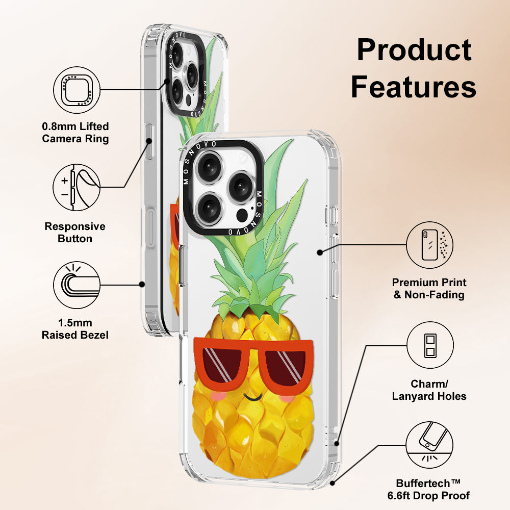 Cool Pineapple Phone Case - iPhone 16 Pro Max Case - MOSNOVO