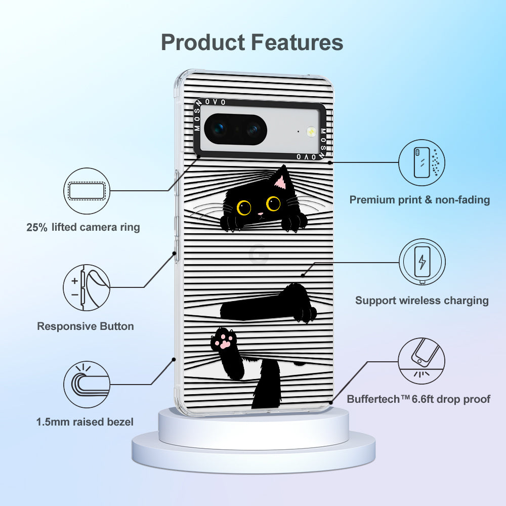 Hidden Black Cat Phone Case - Google Pixel 7 Case