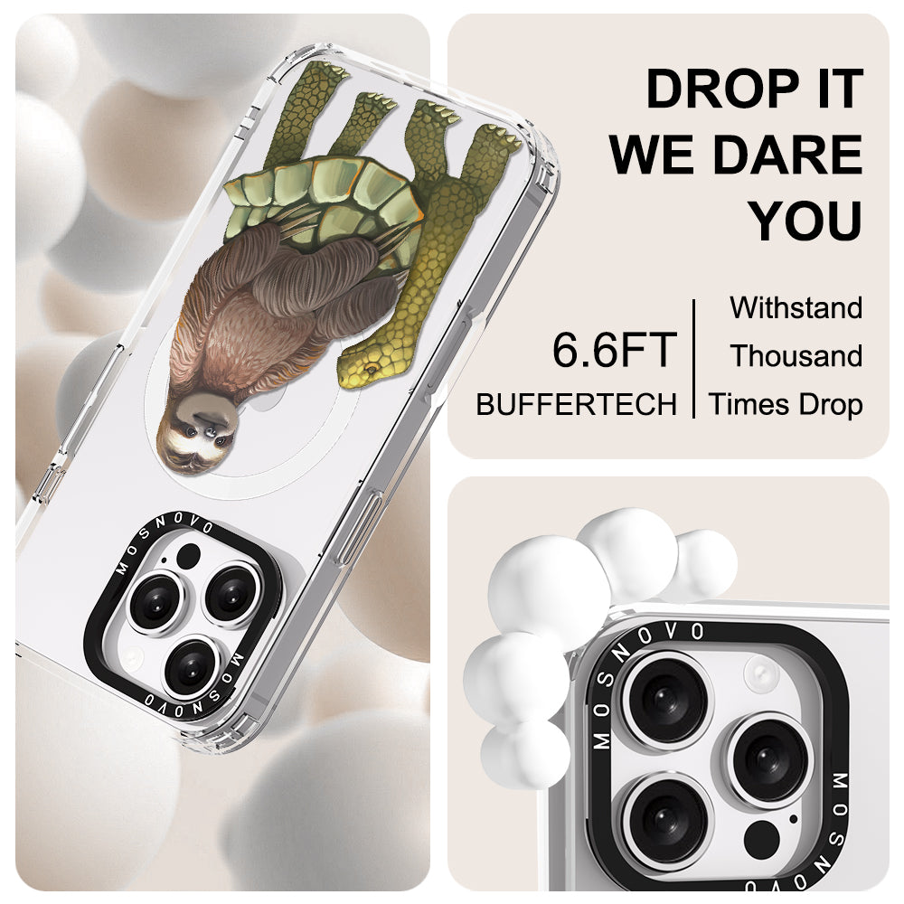 Sloth Turtle Phone Case - iPhone 16 Pro Max Case - MOSNOVO