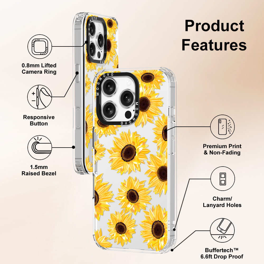 Sunflowers Phone Case - iPhone 16 Pro Case - MOSNOVO